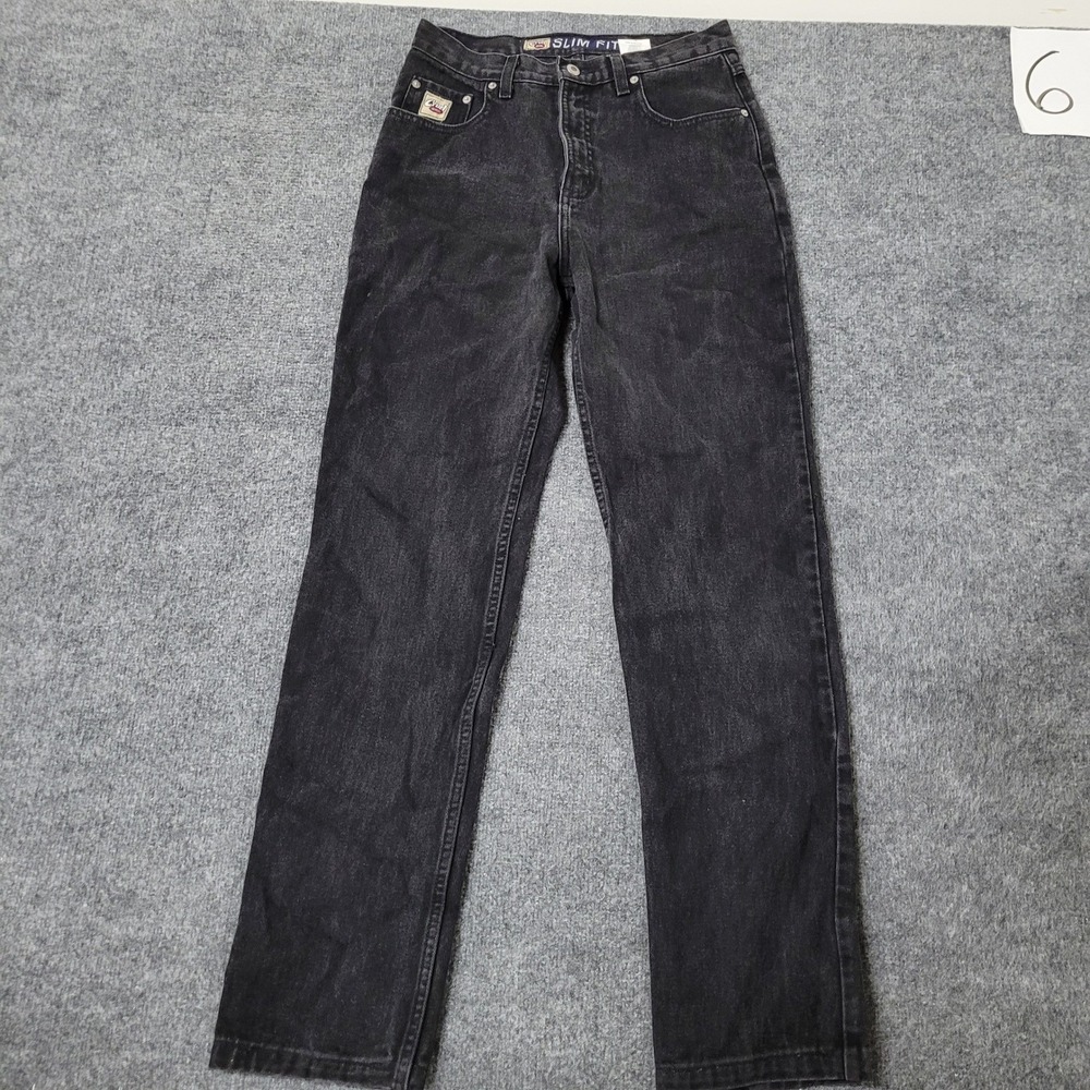 Cinch Jeans Womens Size 11 Black Slim Fit High Rise Straight Leg Denim C755026